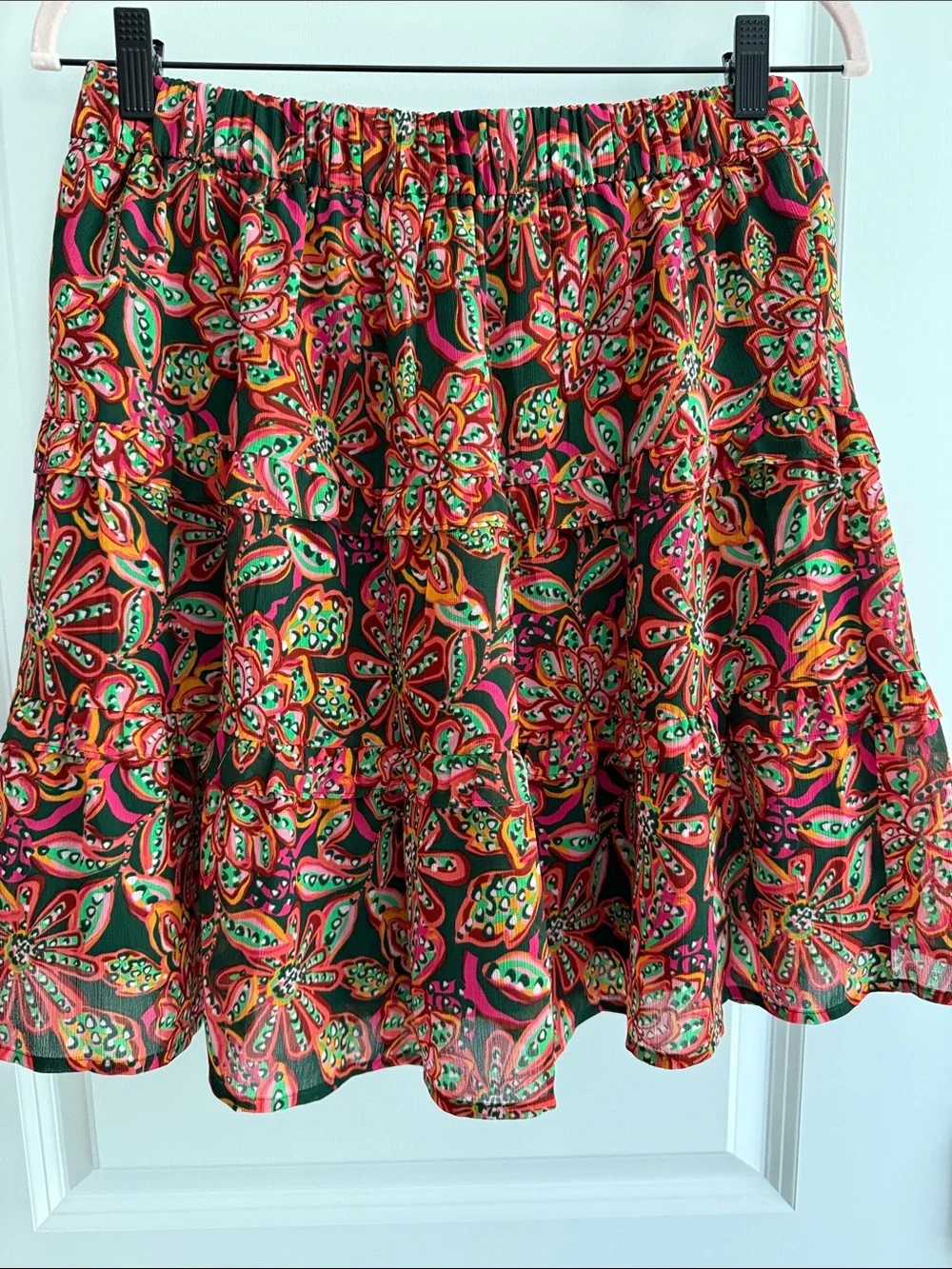 J. Crew Multicolor Floral Print Mini Skirt